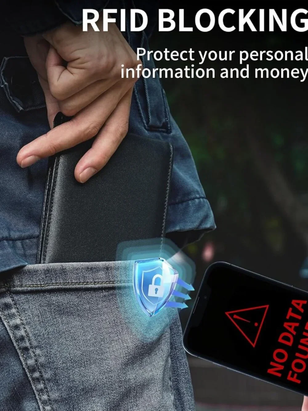 Genuine Leather Bifold Wallet for Men | RFID Blocking, 15 Card Holders, ID
